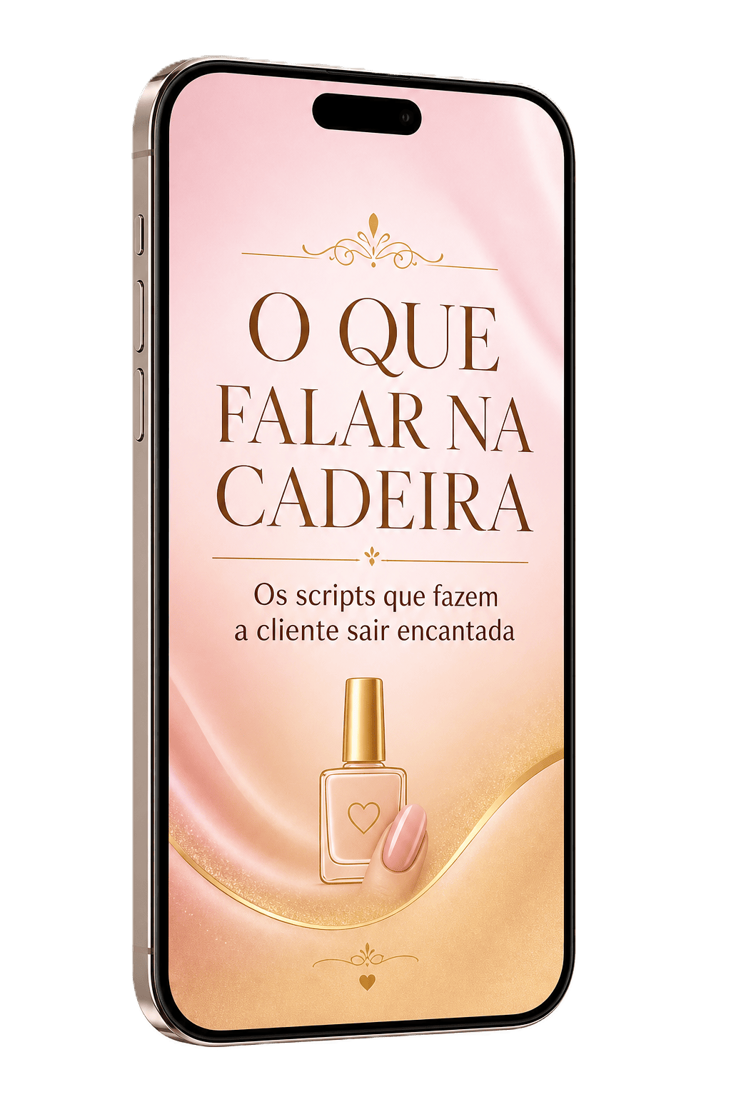 Capa do bônus O que falar na cadeira exibida na tela de um celular